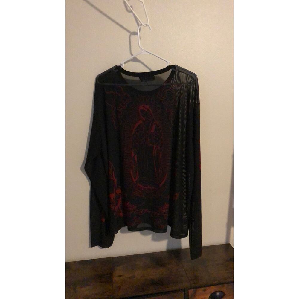 Ed Hardy Sibera mesh over shirt